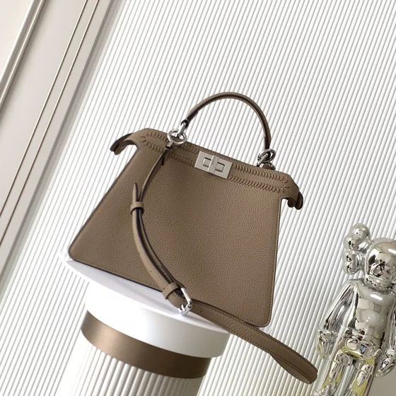 Fendi Peekaboo Iseeu Small Beige Top Handle
