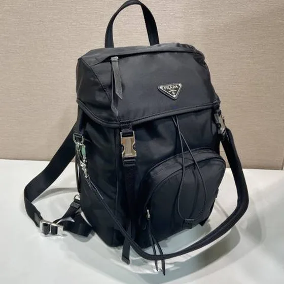 Prada 1BZ039 Black nylon backpack