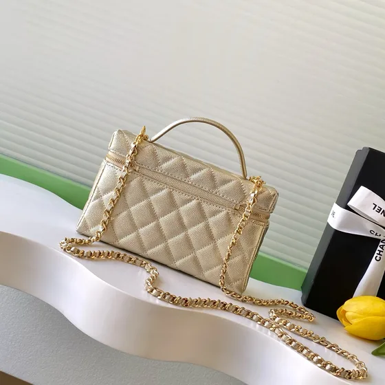 Chanel Vanity Case Vàng gold Vanity