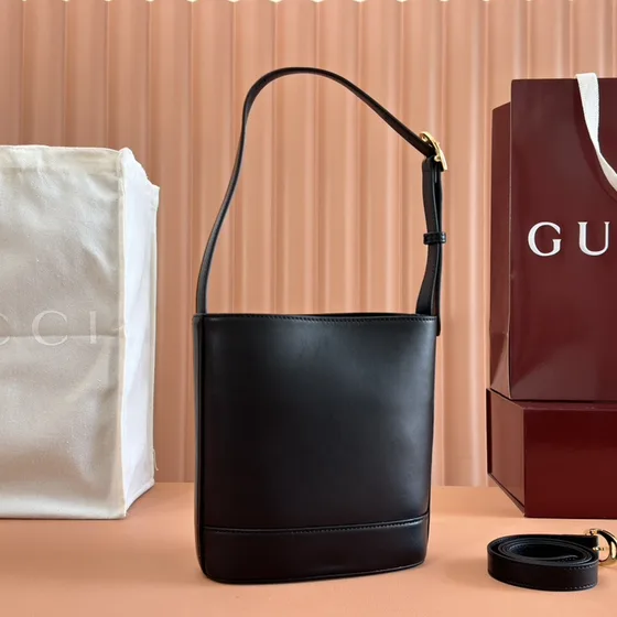 Gucci Horsebit Small Сумка-ведро Чёрный Crossbody