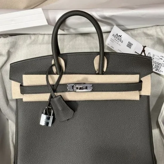 Hermes Birkin Dark Gray Top Handle