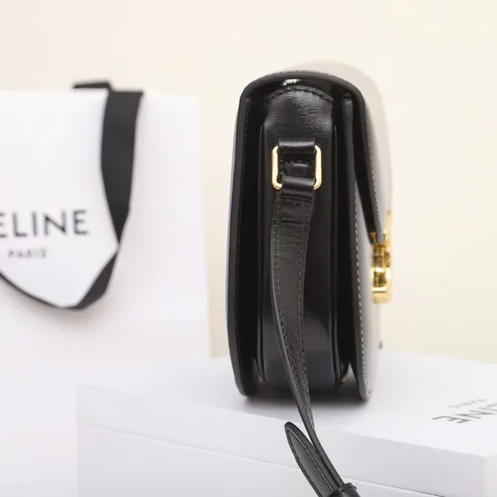 Celine Triomphe Noir Sac épaule