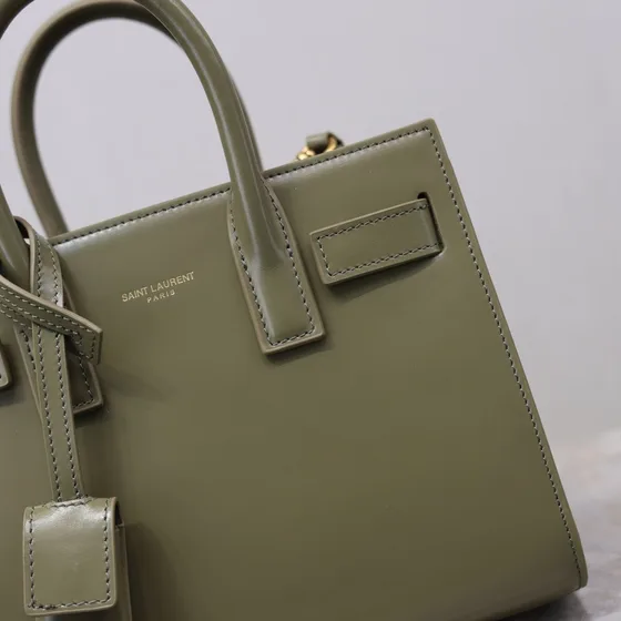 YSL Sac De Jour Nano Olive Vert Anse supérieure