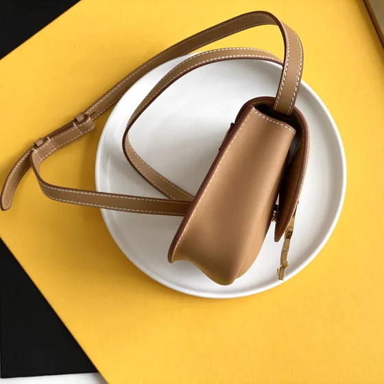 YSL Kaia Small Satchel Beige Crossbody