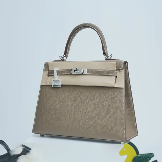 Hermes Kelly Etoupe Top Handle