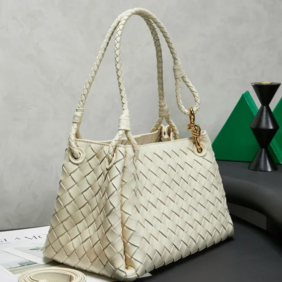 Bottega Veneta Parachute White Shoulder Bag