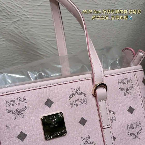 MCM Toni Hồng Tote Bag