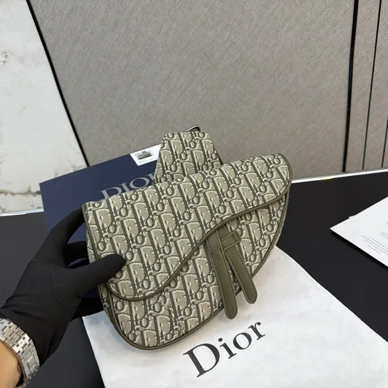 Dior Saddle Belt Bag Olive Be Oblique Belt Bag