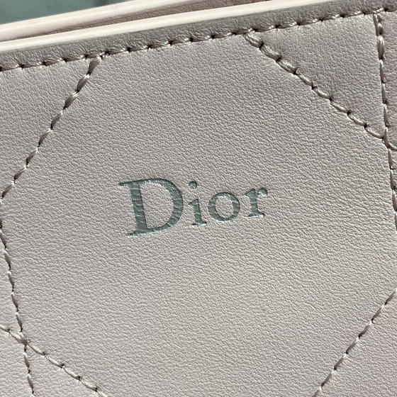 Dior Cannage Foldable Messenger Bag Light Pink Crossbody