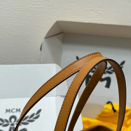 MCM Toni Tote Cognac Shoppertasketur
