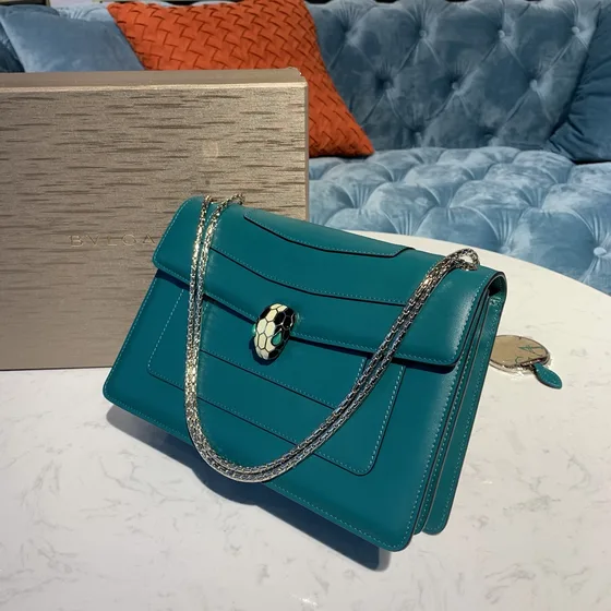 Bvlgari Serpenti Forever Сумка на плечо Teal Сумка на плечо
