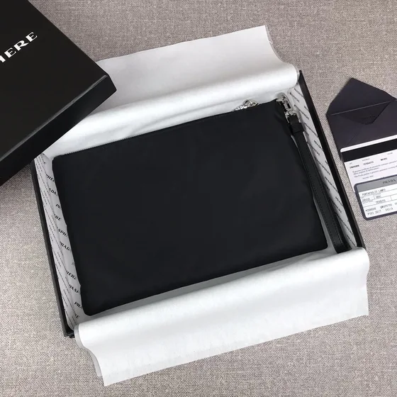 Prada Nylon Clutch Wristlet Black Clutch