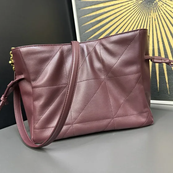 YSL Jamie 4.3 Shopping Bag Borgoña Bolso bandolera