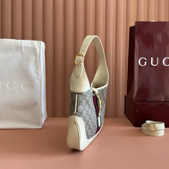 Gucci Jackie 1961 Small Hobo Bag Beige/Bianco Hobo
