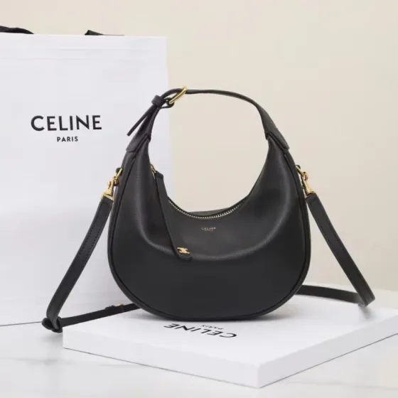 Celine Lulu Black Hobo