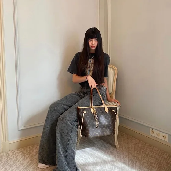 Louis Vuitton Neverfull Коричневый Сумка-шоппер