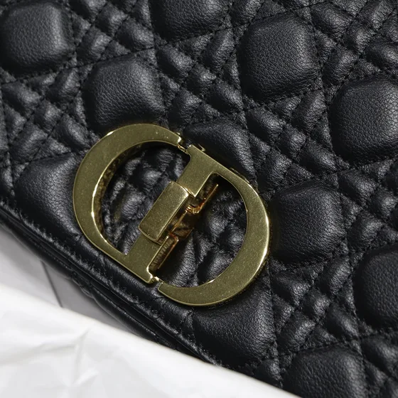 Dior Medium Dior Caro Bag Чёрный Сумка на плечо