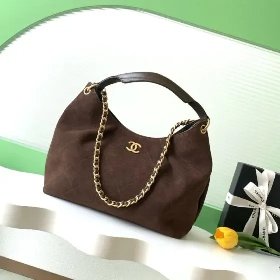 Chanel Hobo Bag Brown Hobo