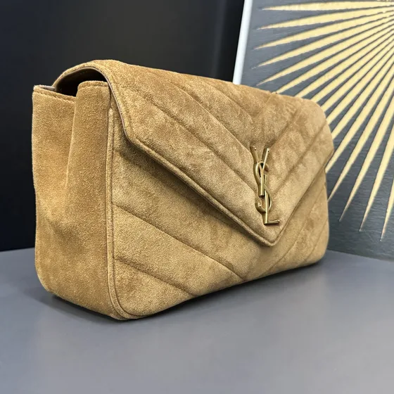 YSL Cassandre Envelope Chain Bag Khaki Crossbody