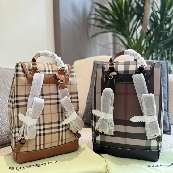 Burberry Vintage Check Drawstring Rugzak Beige/Bruin Rugzak