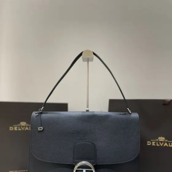 Delvaux Brillant Dark Blue Top Handle