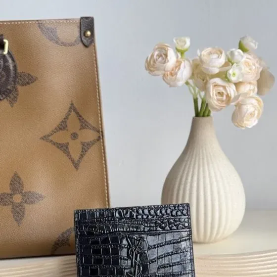 YSL Cassandre Card Holder Black Card Holder