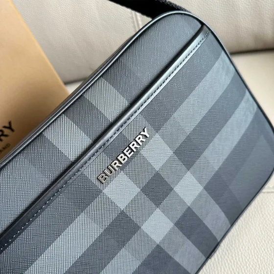 Burberry Check Crossbody çanta Charcoal Gri Crossbody