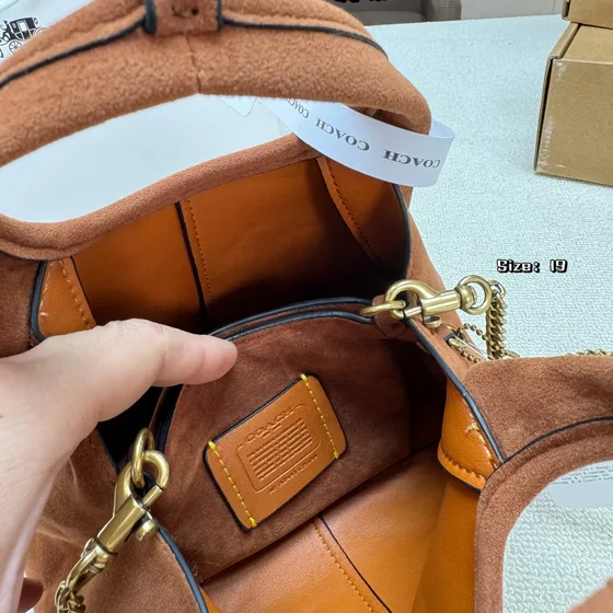 Coach Mini Lana 19 Brown 19 Top Handle