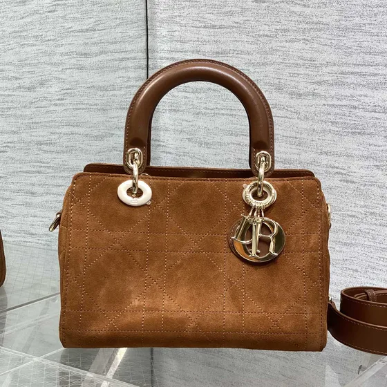 Dior Lady Dior Marrón Asa superior