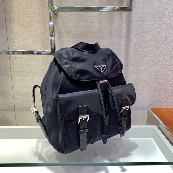 Prada Re-Nailon Medium Mochila Negro Mochila