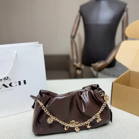 Coach Faye Sac épaule Dark Taupe Sac épaule