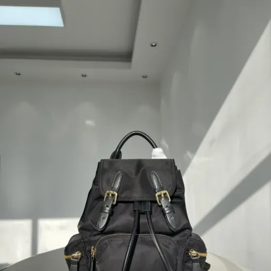 Burberry Military Rucksack Nylon Backpack Black Backpack