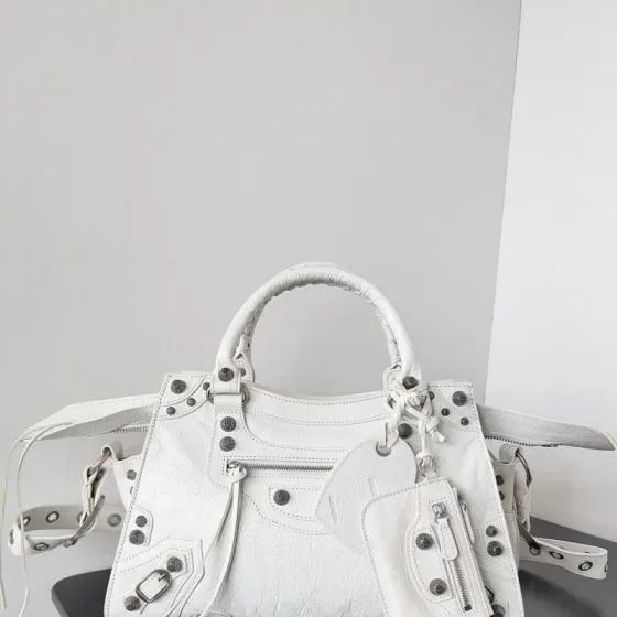 Balenciaga Neo Cagole City Bag White Top Handle