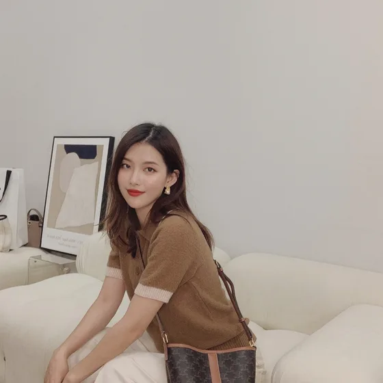 Celine Triomphe Marron Crossbody