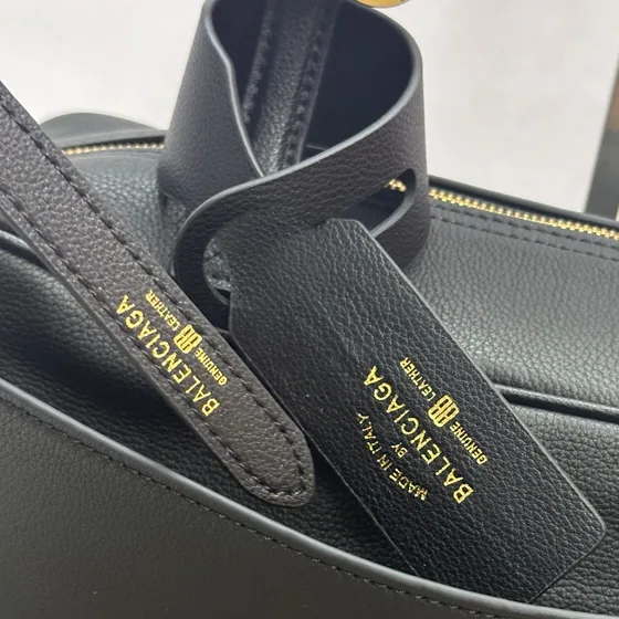 Balenciaga Carrie Bowling Bag Sort Skuldertaske