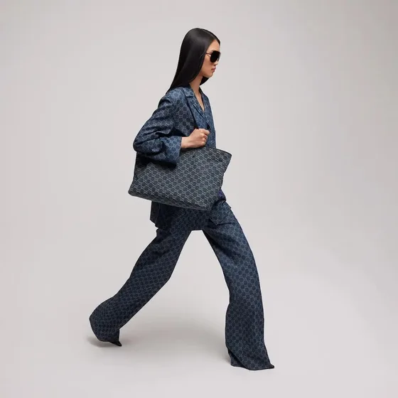 Gucci Gg Denim Bolsa tote Dark Azul Bolsa tote