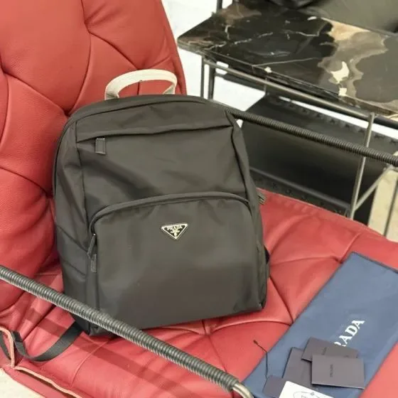 Prada Nylon Backpack Black Backpack