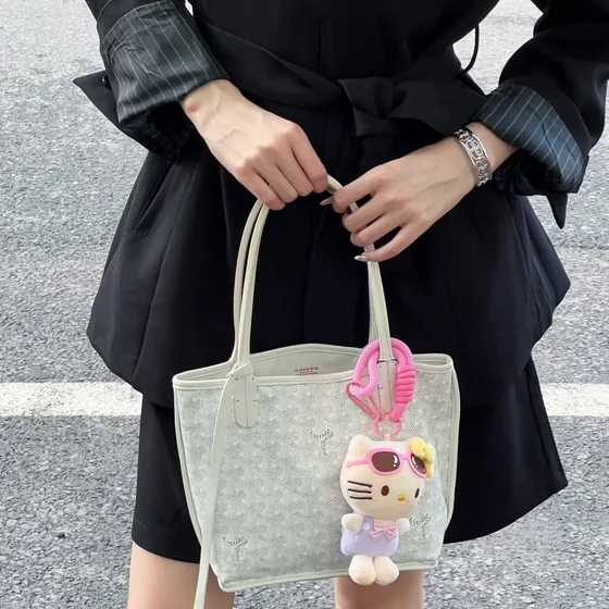 Goyard Anjou Mini White Tote Bag