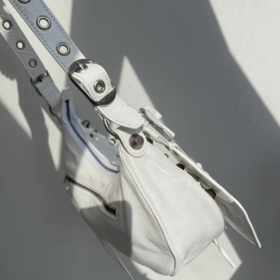 Balenciaga Le Cagole Shoulder Bag White Shoulder Bag