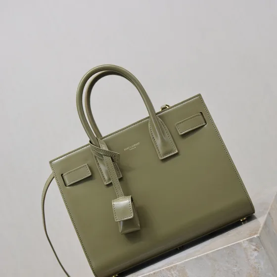YSL Sac De Jour Nano Olive Xanh lá Top Handle