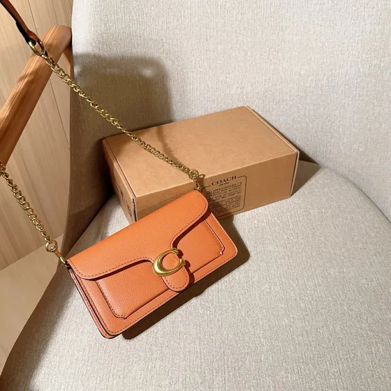 Coach Tabby Chain Crossbody Orange Crossbody