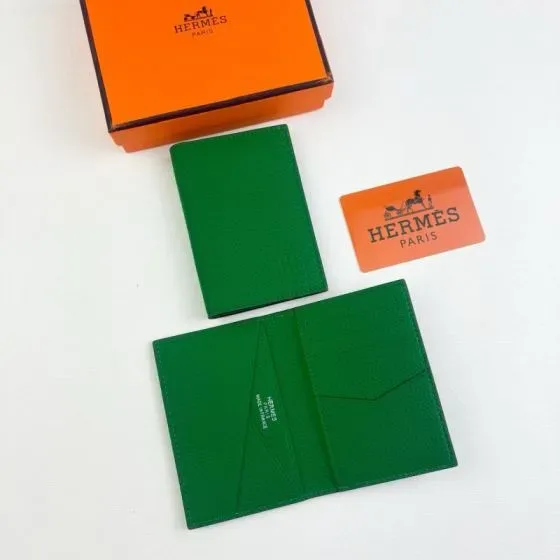 Hermes Passport Holder Green Card Holder