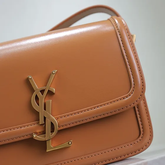 YSL Solferino Satchel Brun Skuldertaske