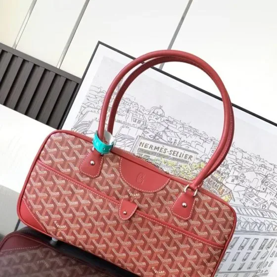Goyard Saint Martin Bag Red Top Handle