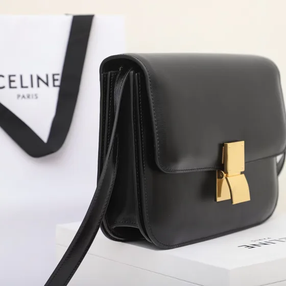 Celine Classic Box Black Shoulder Bag