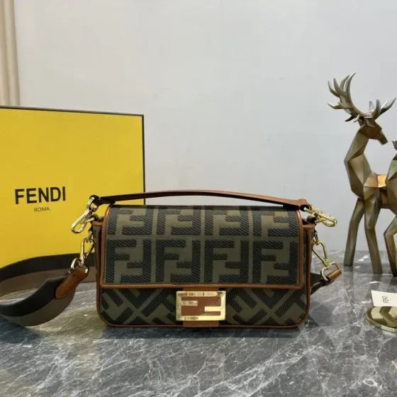 Fendi Baguette Brown Shoulder Bag