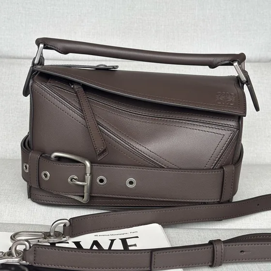 Loewe Puzzle Belt Bag Dark Marrone Belt Bag