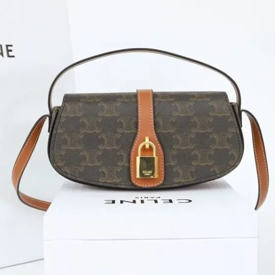 Celine Tabou Clutch Brown Clutch