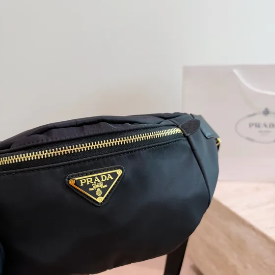 Prada Nylon Belt Bag Black Belt Bag