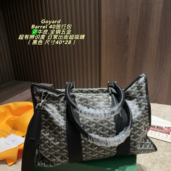 Goyard Barrel 40 Black 40 28 Top Handle